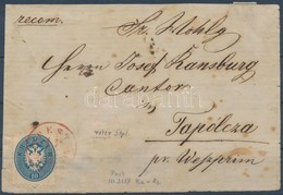 1864 10kr Levél Előlapon  Piros 'PEST (RECOMMANDIRT)' (Gudlin 300 Pont) - Autres & Non Classés