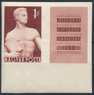 ** 1958 Keszthelyi Ifjúsági Találkozó Vágott ívszéli  (3.000) - Sonstige & Ohne Zuordnung