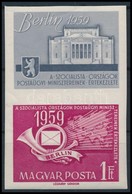 ** 1959 Postaügyi Miniszterek értekezlete (II.) Vágott (4.000) - Sonstige & Ohne Zuordnung