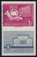 O 1959 Postaügyi Miniszterek értekezlete (II.) Vágott (3.500) - Autres & Non Classés