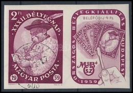 O 1959 Bélyegnap (32.) Vágott Szelvényes Bélyeg  Vágott Bélyeg (4.000) - Otros & Sin Clasificación