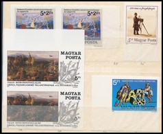 ** 1989-1990 6 Db Vágott ívszéli / ívsarki önálló érték, Közte 2 Db Pár - Otros & Sin Clasificación