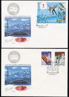 1991 Téli Olimpia Sor + Blokk 3 Db FDC-n - Otros & Sin Clasificación