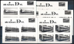 ** 1997/9 Vasút Emlékív 10 Db-os Feketenyomat Emlékív Garnitúra Sorszám Nélkül (15.000) - Andere & Zonder Classificatie