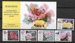 FLEURS -  BAHAMAS YVERT N° 954/958 + CARNET C954 ** MNH - COTE = 30 EUR. - Bahamas (1973-...)