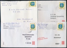1995-1997 150 Db Baranya Megyei Címeres Levél, Saját Megyei Településekről - Otros & Sin Clasificación