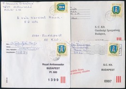 1995-1997 150 Db Baranya Megyei Címeres Levél, Saját Megyei Településekről - Other & Unclassified