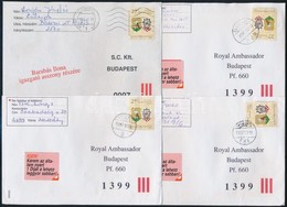 1995-1997 150 Db Komárom-Esztergom Megyei Címeres Levél, Saját Megyei Településekről - Otros & Sin Clasificación