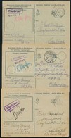 3 Db II. Világháborús Tábori Lap (1944) + 3 Db Régi Külföldi Küldemény (Bécs, Párizs, Prágai Nemzetközi Vásár) - Autres & Non Classés