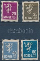 * Norvégia 1926 Mi 123, 128, 129 (törött), 132 (** Mi EUR 442,-) - Autres & Non Classés