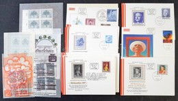 ** Hagyaték: Osztrák Postatiszta Négyestömb Gyűjtemény + FDC Gyűjtemény A 70-es évekből Borítékokban, Dobozban - Autres & Non Classés