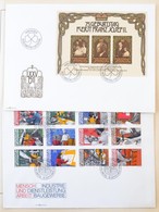 ** Liechtenstein 1964-1984 FDC Gyűjtemény és Kevés Postatiszta Bélyeg Schaubek Albumban - Autres & Non Classés