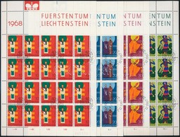 O Liechtenstein 20-as ívek Mi 486-494, 500-502, 543 (Mi EUR 200,-) - Otros & Sin Clasificación