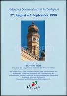 ** 1998 Német Nyelvű Program Az 1998. évi Budapesti Nyári Zsidó Fesztiválról,   + 1 Osztrák Emléklap Theodor Herzl  Rézn - Autres & Non Classés