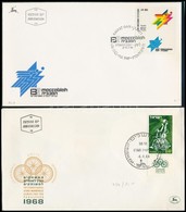 Izrael 21 Db FDC, Benne 15 Tabos Bélyeggel Bérmentesítve - Otros & Sin Clasificación