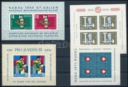 ** Svájc 1959-1971 4 Db Klf Blokk  Mi 16, 17, 18, 21 (Mi EUR 60,50.-) - Otros & Sin Clasificación