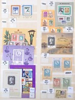 ** O Bélyeg A Bélyegen Motívum Gyűjtemény Rengeteg Tengerentúlival, Sok Blokkal Nagy Berakóban / Stamp On Stamp Thematic - Autres & Non Classés