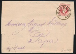 1867 5kr Levélen 'POZSONY' - 'PÁPA' - Altri & Non Classificati