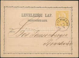 1871 2kr Díjjegyes Levelezőlap / PS-card 'GR.SZT.MIKLOS' - Temesvár - Altri & Non Classificati