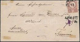 1873 Réznyomat 5kr + 10kr Ajánlott Levélen 'GATTAJA' - 'TEMESVÁR AJÁNLOTT' - Otros & Sin Clasificación