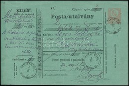 1874 Díjjegyes Postautalvány / PS-money Order ,,SZOLYVA BEREGH M' - Altri & Non Classificati