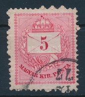 O 1874 5kr A Teljes Bélyegképen átfutó Karccal (ex Lovász) - Altri & Non Classificati