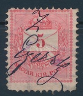 O 1881 5kr 'Z. Egerszeg' Kézi érvénytelenítéssel - Autres & Non Classés