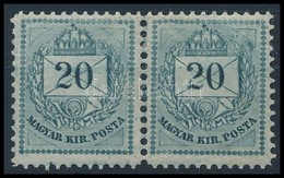 * 1881 20kr Kékesszürke Pár - Other & Unclassified