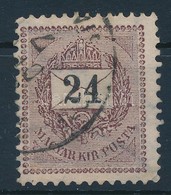 O 1889 24kr A Koszorú Jobb Oldalán Lemezkitöréssel - Andere & Zonder Classificatie