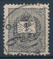 O 1898 1kr 11 1/2 Fogazással, Lemezhiba A Jobb Felső Sarokban - Otros & Sin Clasificación