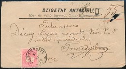 1877 5kr + Pár Ajánlott Levélen 'ZALA-EGERSZEG ZALA M.' - Otros & Sin Clasificación