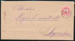 1878 5kr Levélen 'CSORNA / SOPRON M' - 'SOPRON' - Autres & Non Classés