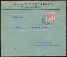 1911 Levél UBJ Céglyukasztásos Bélyeggel - Autres & Non Classés