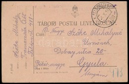 1918 Tábori Posta Képeslap 'K.u.k. Train-Retabl-Station Des A.O.K. Ersatz-Abteil' + 'FP 488' - Otros & Sin Clasificación