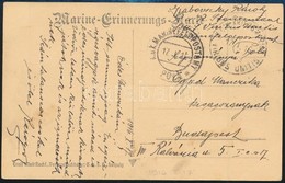 1916 Tábori Képeslap Hadihajó Postával 'S.M.S. VIRIBUS UNITIS' - Sonstige & Ohne Zuordnung