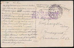 1916 Képeslap Haditengerészeti Postával  'ZENSURIERT S.M.S. ERZH. FRIEDRICH' - Sonstige & Ohne Zuordnung