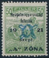 ** Nyugat-Magyarország II. 1921 Arató 50f Garancia Nélkül (18.000) - Altri & Non Classificati