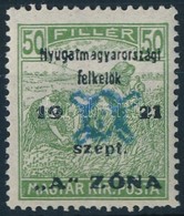 ** Nyugat-Magyarország II. 1921 Arató 50f Garancia Nélkül (18.000) - Other & Unclassified