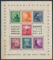 ** 1938 Eucharisztikus Blokk (gumihiba / Gum Disturbance) - Altri & Non Classificati