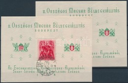 * O 1938 ORBÉK Blokk Postatiszta és Bélyegzett (ezen Saroktörés) (13.000) - Altri & Non Classificati