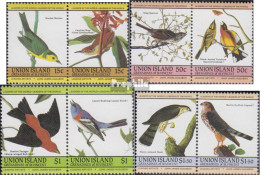 St. Vincent - Union Island 78-85 Paare (kompl.Ausg.) Postfrisch 1985 John James Audubon: Vögel - St.Vincent (...-1979)