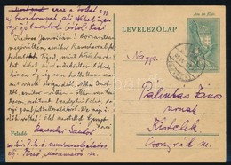 1940 Díjjegyes Levelezőlap TÉCSŐ Kétnyelvű Bélyegzéssel / PS-card With Bilingual Cancellation - Autres & Non Classés