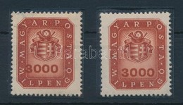 ** 1946 Milpengős 3000 Milpengő A Keretbe Tolódott értékszámmal - Other & Unclassified