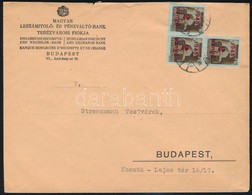 1945 (3. Díjszabás) Helyi Levél Kisegítő 3 X 2P/2P Bérmentesítéssel - Autres & Non Classés