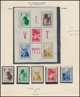** O 1949 VIT Bélyegzett Sor + Postatiszta Blokk (8.300) - Autres & Non Classés