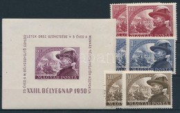 ** O 1950 Bem Postatiszta Sor + Blokk + Bélyegszett Sor (9.100) - Otros & Sin Clasificación