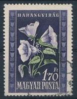 O 1950 Virág 1,70 Ft Erősen Eltolódott Zöld Színnyomat - Autres & Non Classés
