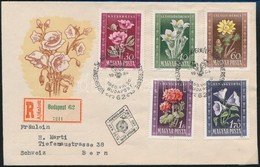 1950 Virág I. Sor Ajánlott FDC-n - Autres & Non Classés