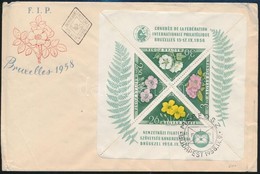 1958 FIP - Virág Blokk FDC-n (8.500) - Otros & Sin Clasificación