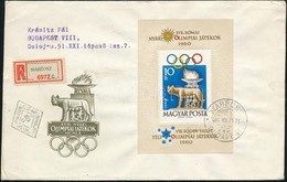 1960 Római Olimpia Blokk Ajánlott FDC - Sonstige & Ohne Zuordnung